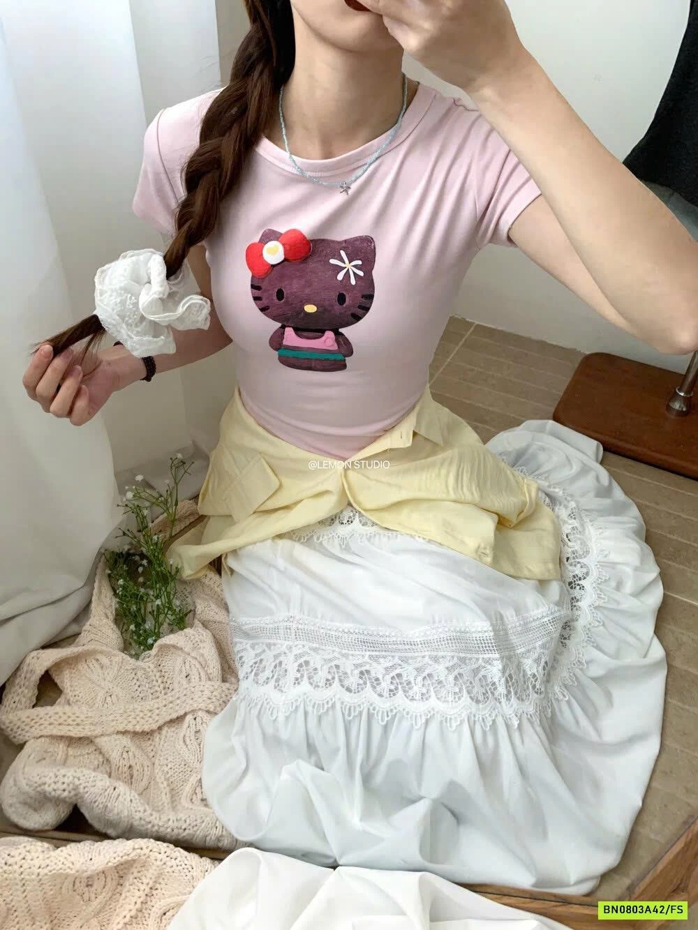 ÁO THUN KITTY LEMON