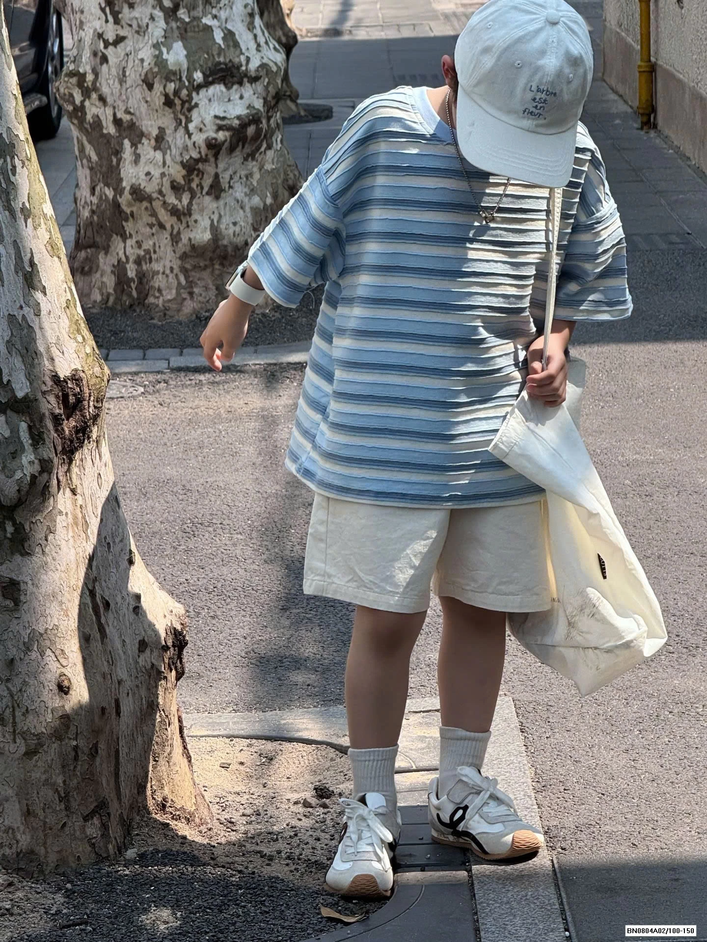 ÁO KẺ XANH MIX SHORT THÔ MỀM