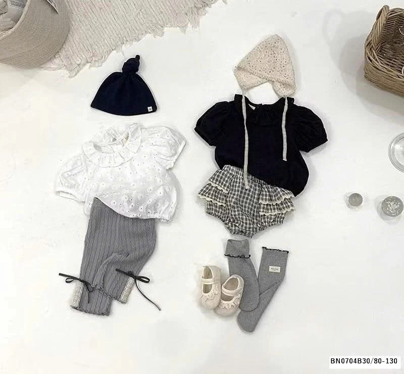 ÁO SƠ MI HOA THÊU TAY BỒNG NHÍ