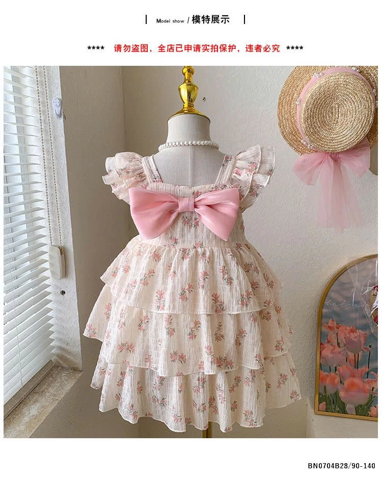 VÁY CÔNG CHÚA XÔ ĐŨI ĐÍNH NƠ CÁNH TIÊN