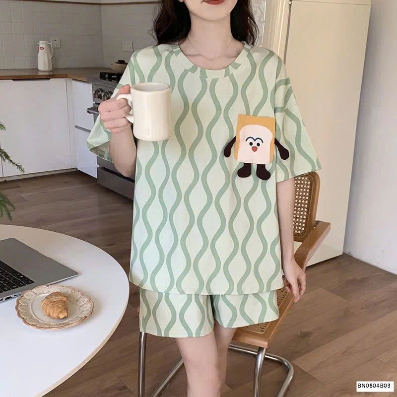 BỘ COTON CỘC TAY MẶC NHÀ