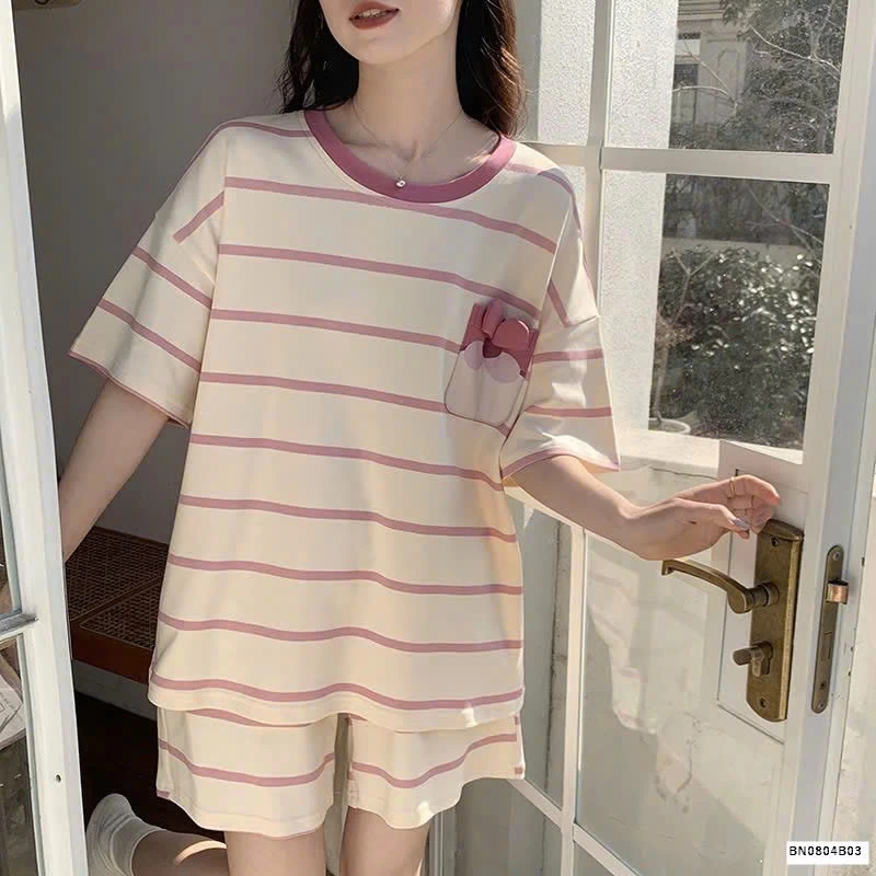 BỘ COTON CỘC TAY MẶC NHÀ