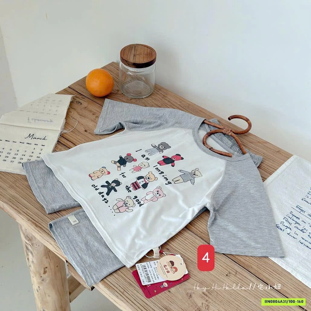 BỘ THUN LẠNH PHỐI MÀU TAY