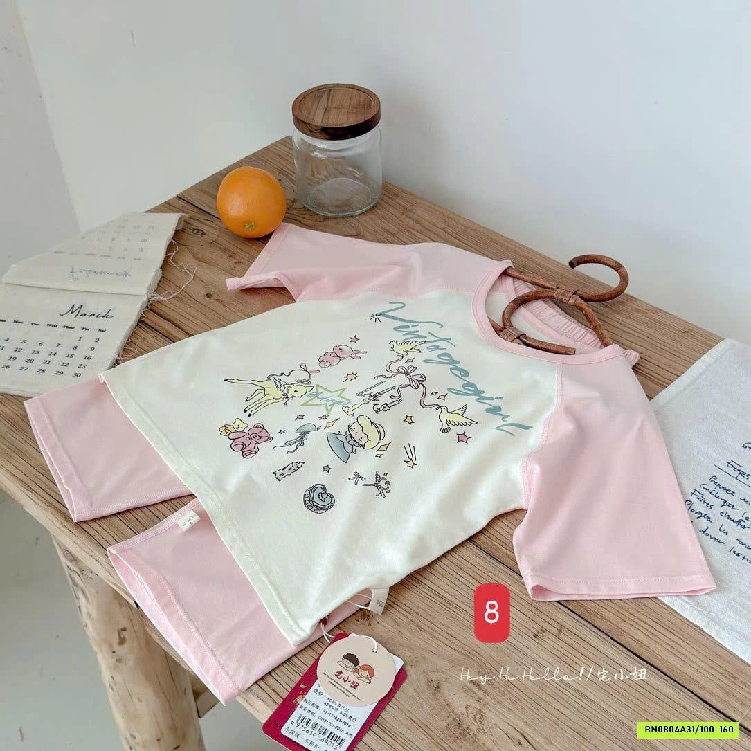 BỘ THUN LẠNH PHỐI MÀU TAY