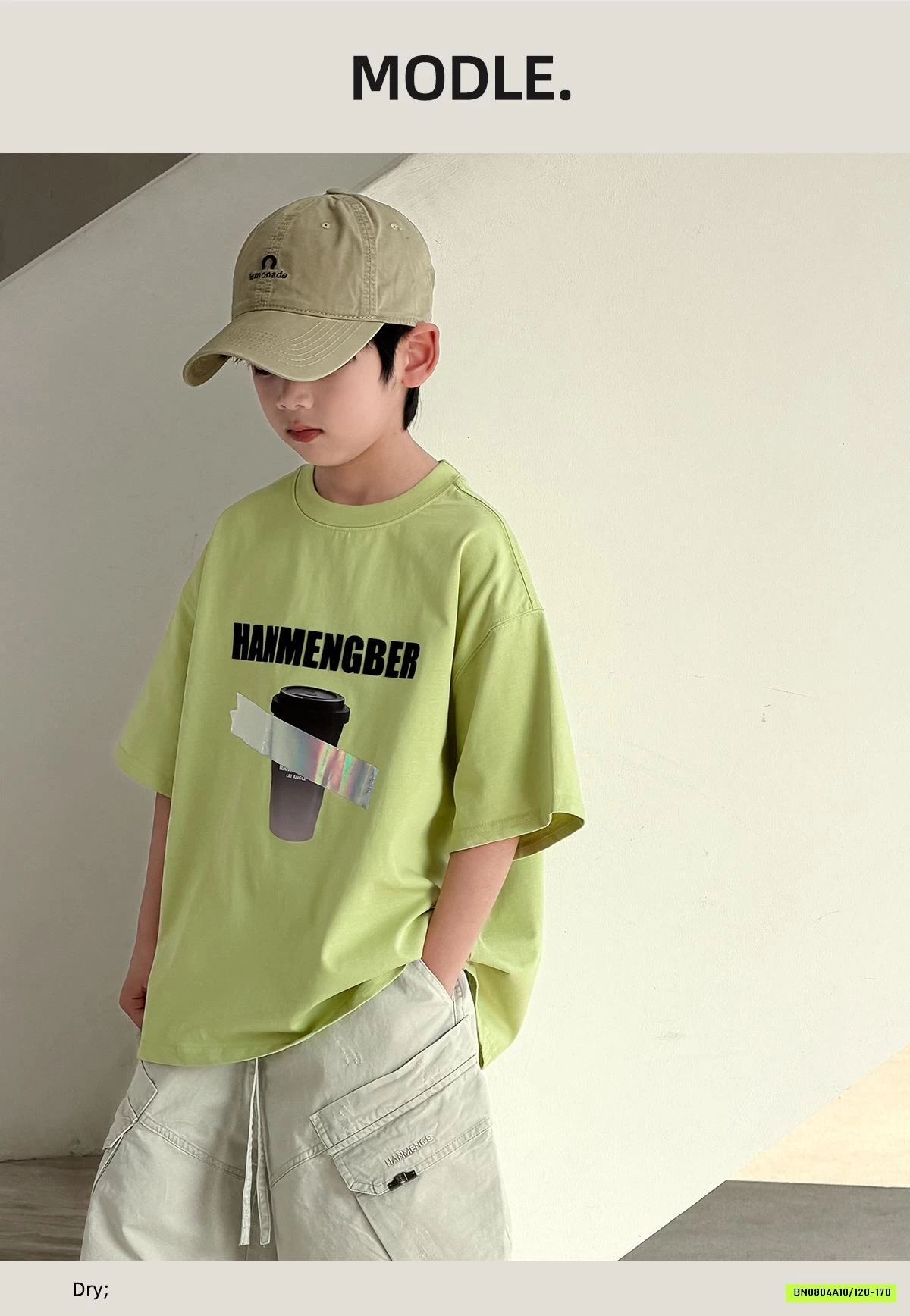 ÁO THUN XANH IN HÌNH CỐC SZ ĐẠI