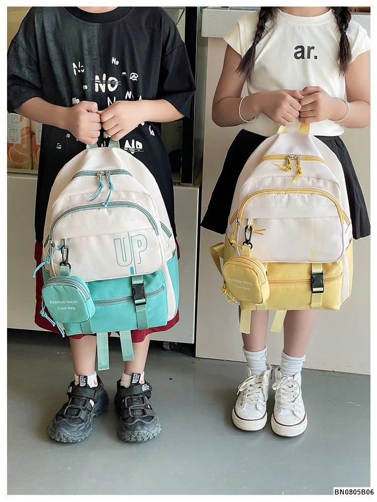 BALO VẢI TIỂU HỌC PHỐI MÀU CHỮ UP