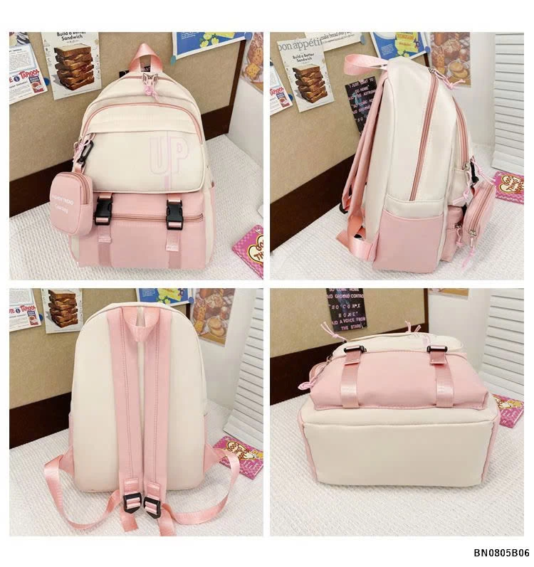 BALO VẢI TIỂU HỌC PHỐI MÀU CHỮ UP