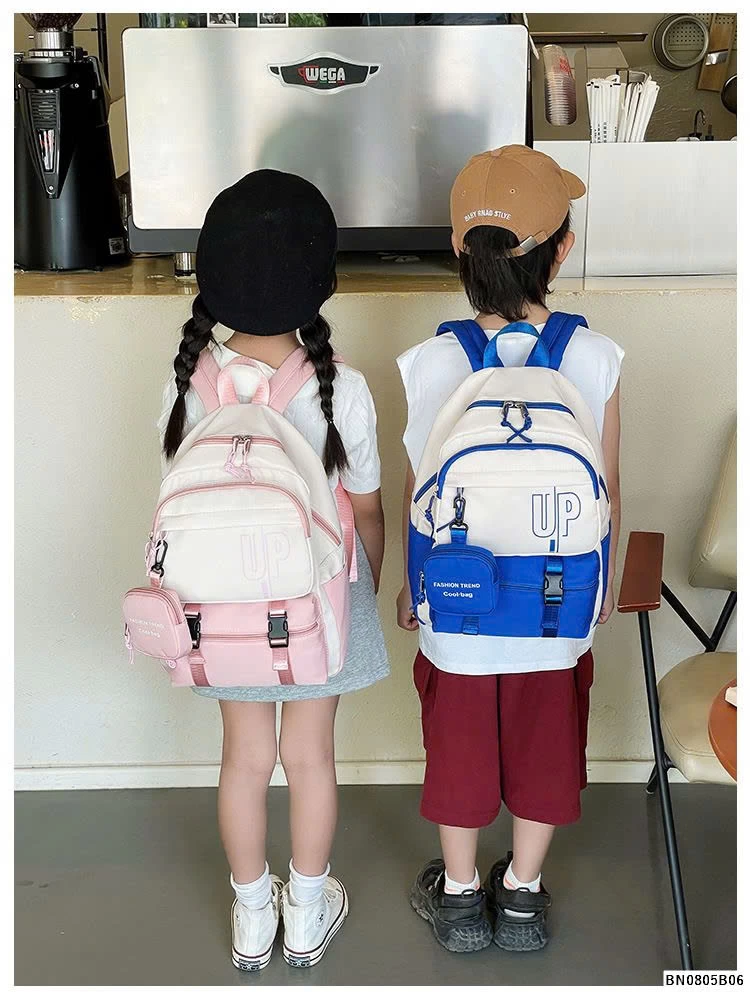 BALO VẢI TIỂU HỌC PHỐI MÀU CHỮ UP