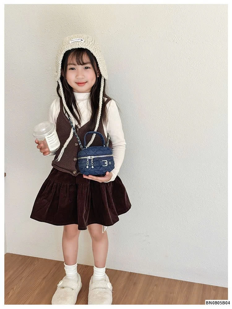 TÚI XÁCH DENIM THỜI TRANG MINI CHO BÉ