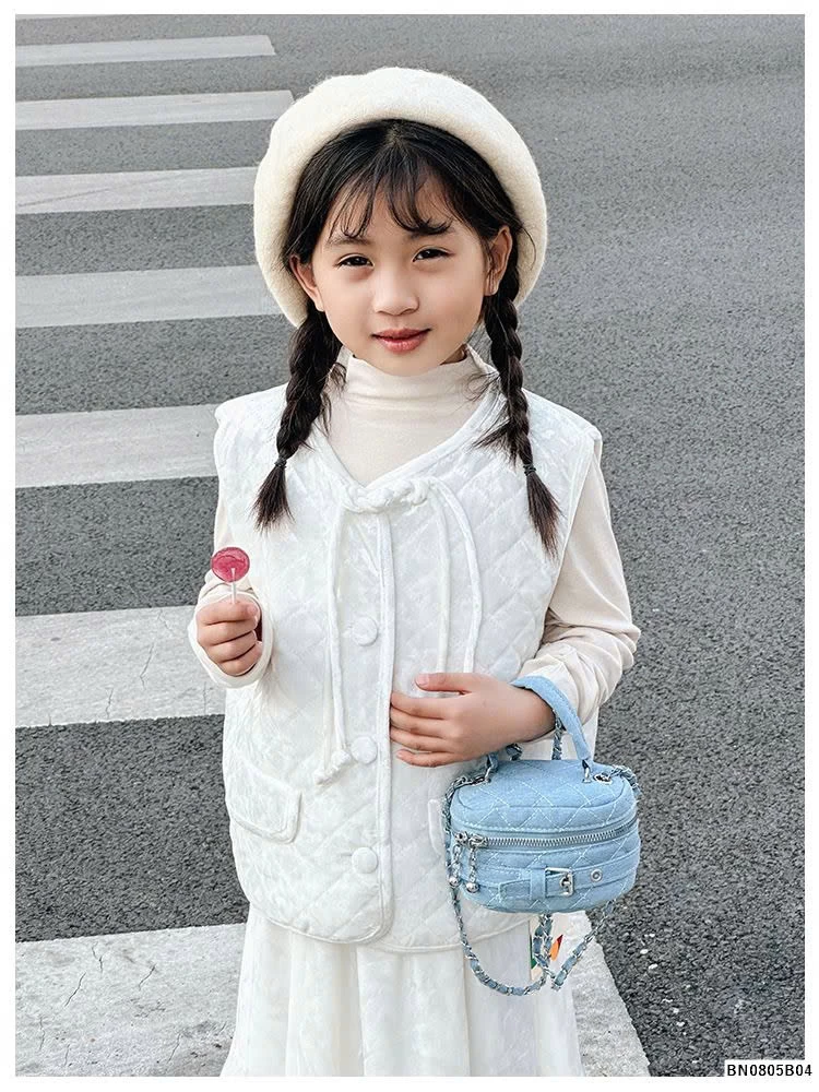 TÚI XÁCH DENIM THỜI TRANG MINI CHO BÉ
