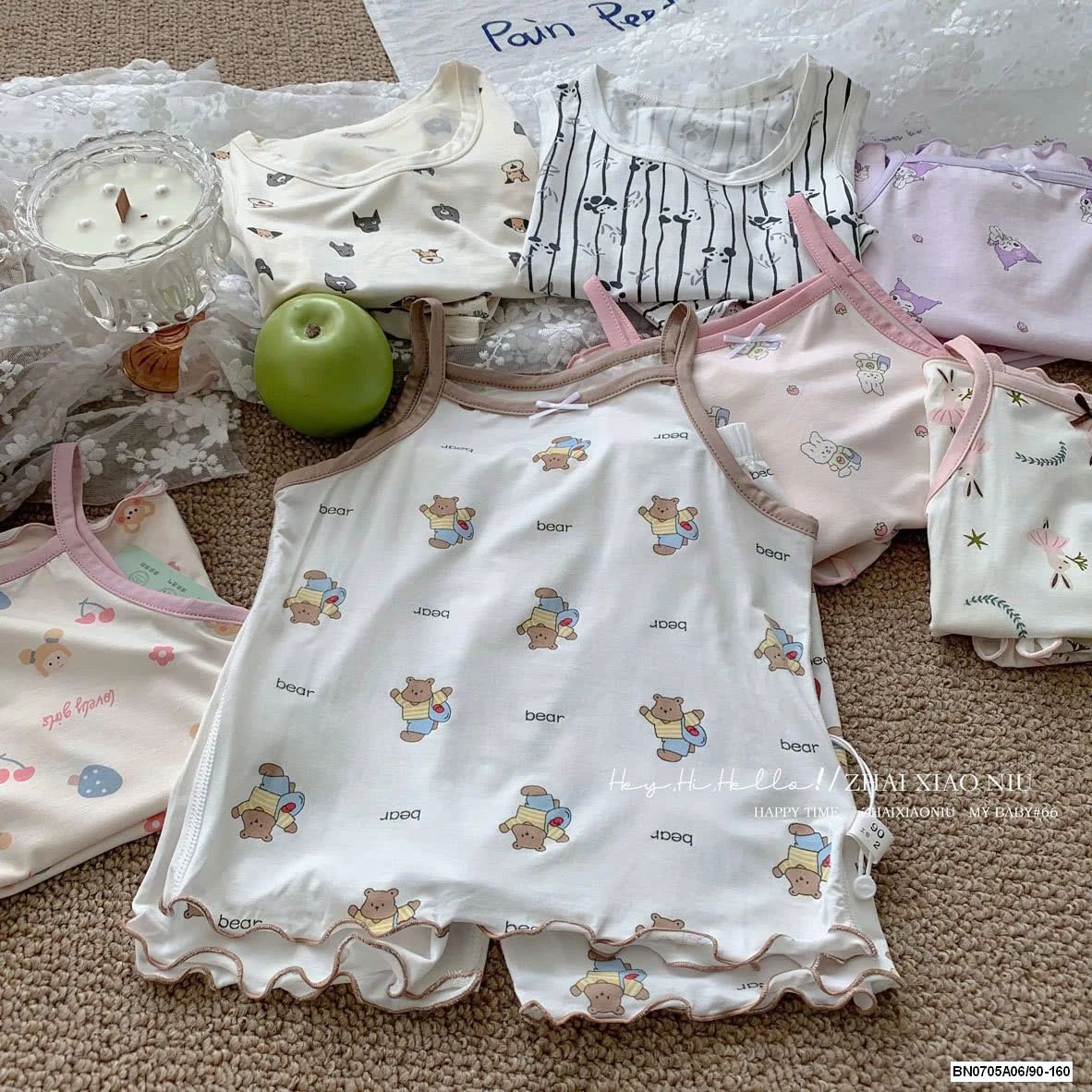 BỘ THUN LẠNH 2 DÂY DỄ THƯƠNG