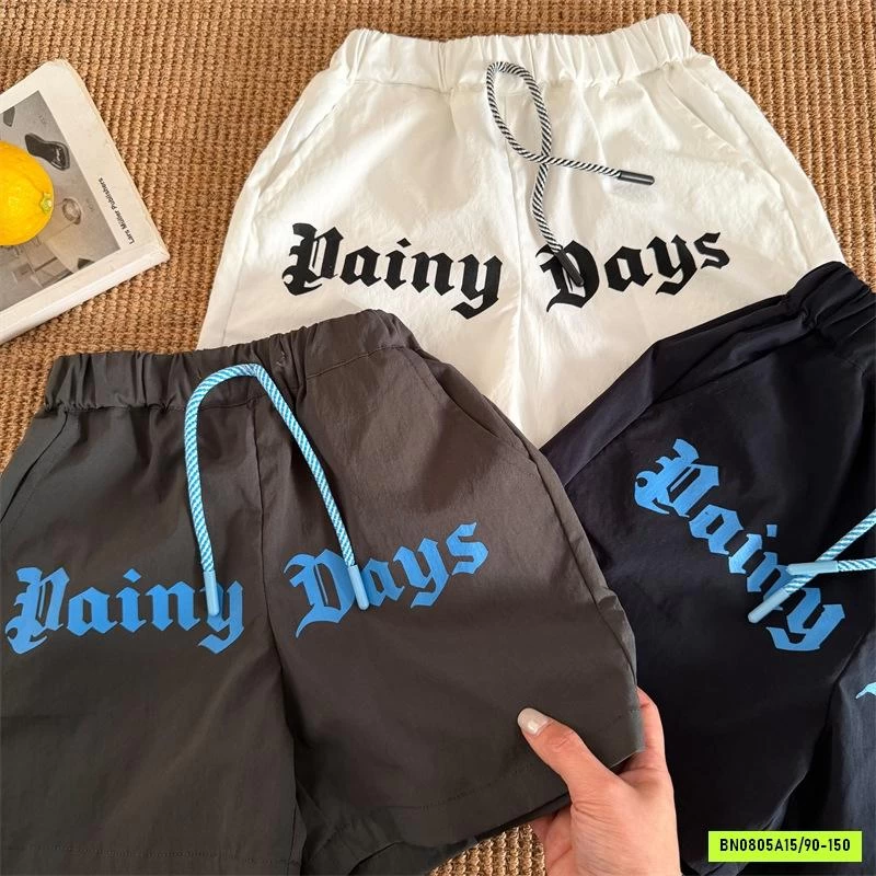 SHORT GIÓ MỎNG IN CHỮ MMY