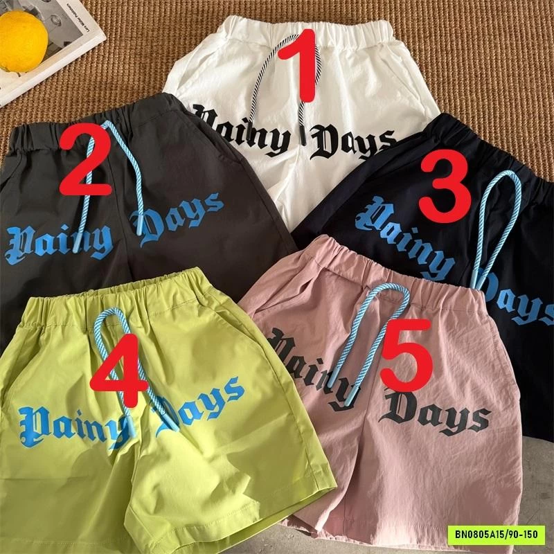 SHORT GIÓ MỎNG IN CHỮ MMY