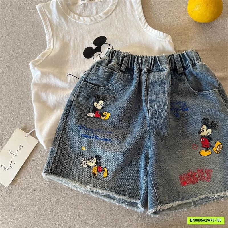 SHORT JEANS TUA GẤU MICKEY MMY