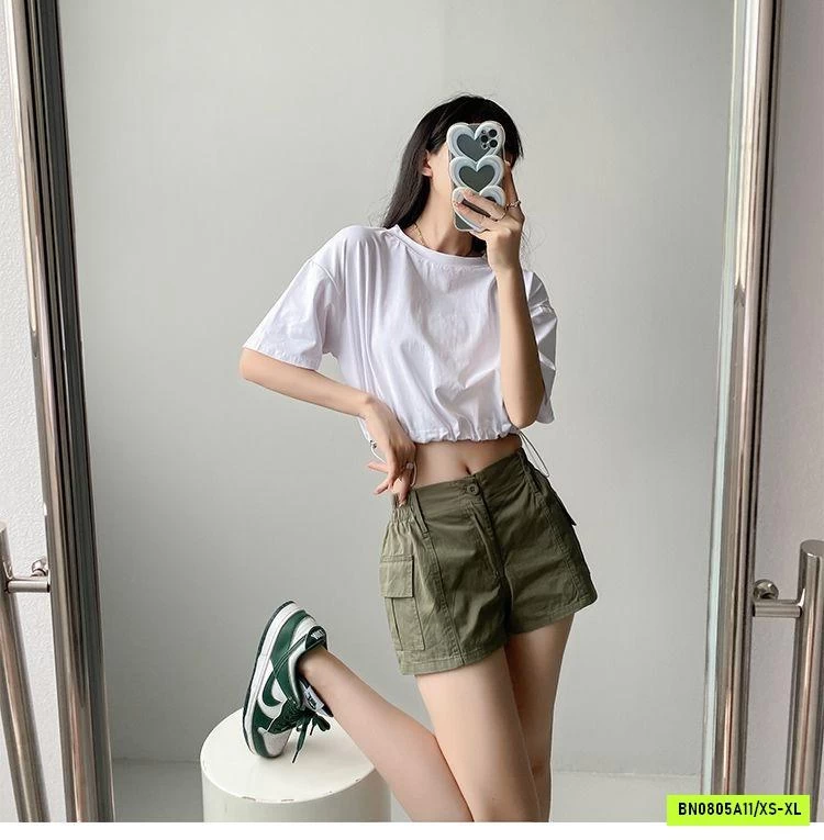 SHORT THÔ CẠP CÚC PHỐI CHUN