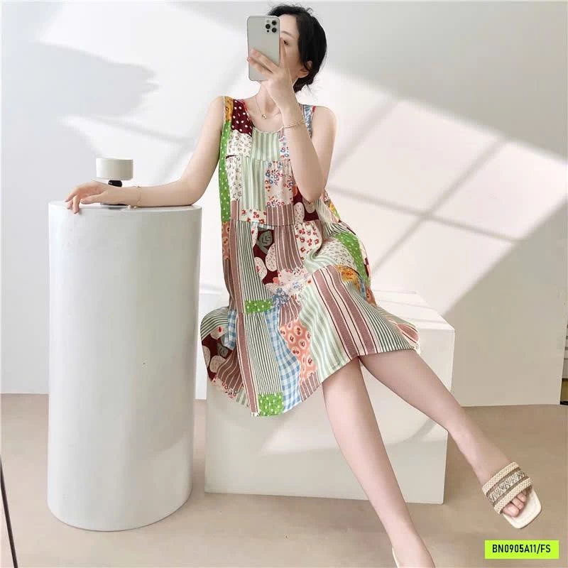 ĐẦM LANH HÈ SÁT NÁCH HỌA TIẾT