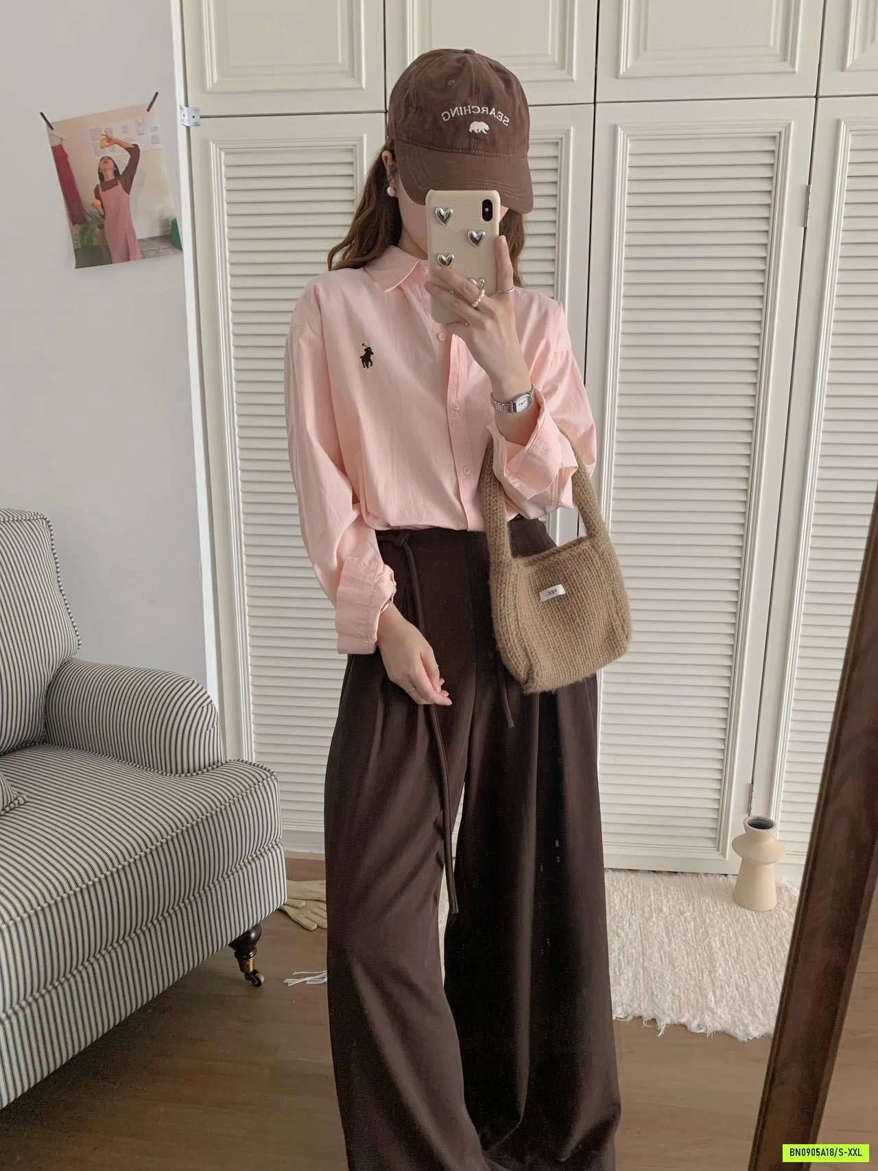 SƠ MI DÀI TAY THÊU LOGO NGỰA