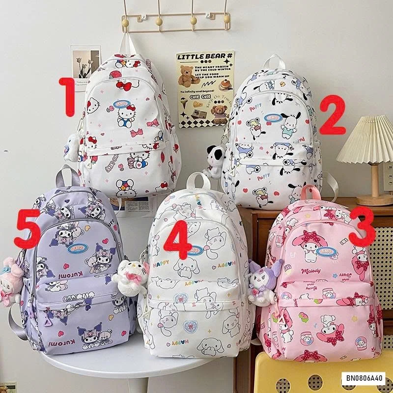 BALO VẢI IN HOẠT HÌNH DỄ THƯƠNG