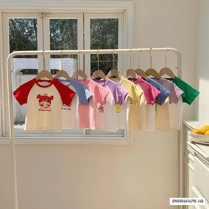 ÁO THUN PHỐI MÀU TAY 7 MẪU