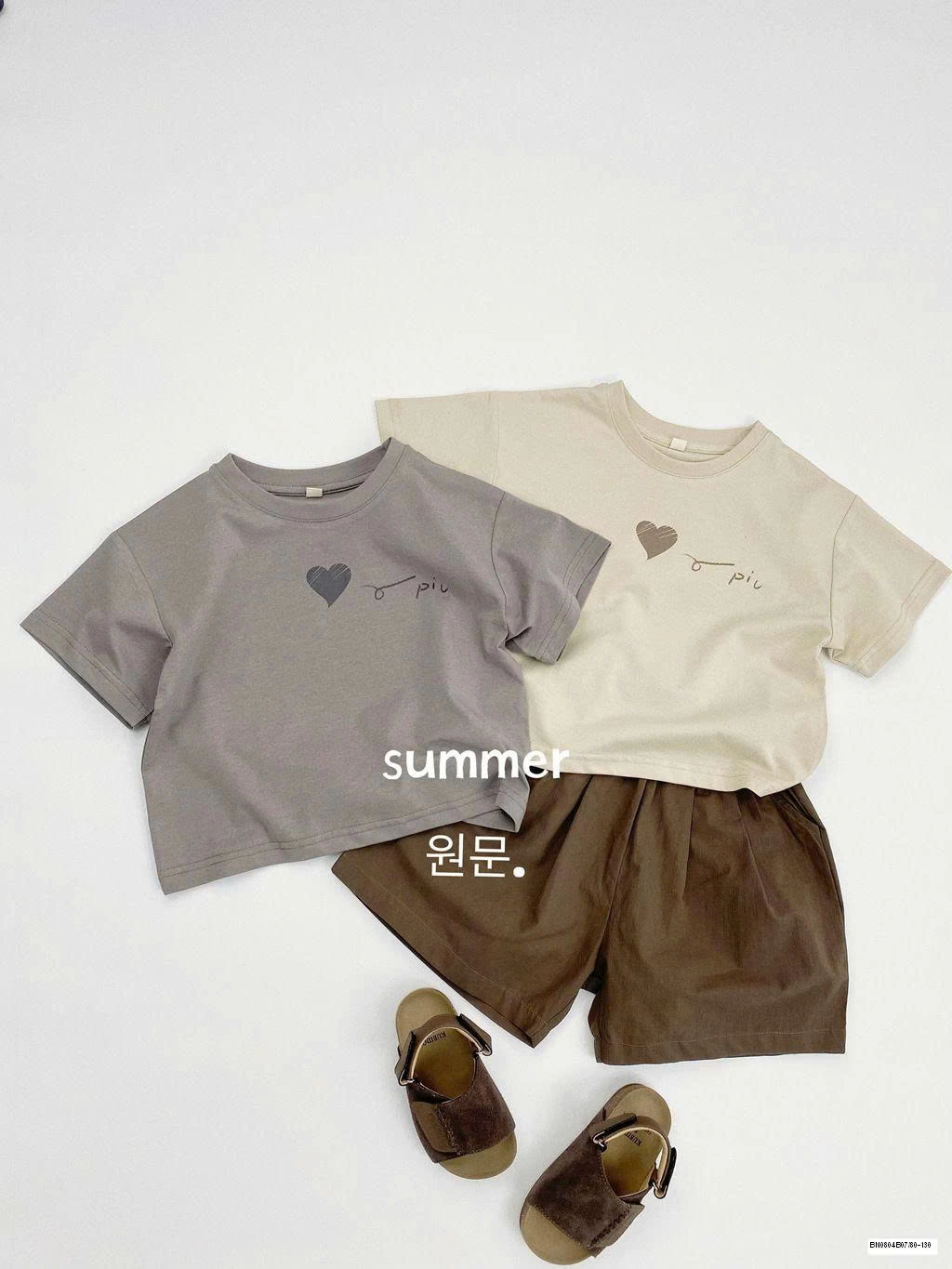 ÁO THUN TRƠN HÀN QUỐC HÌNH TRÁI TIM