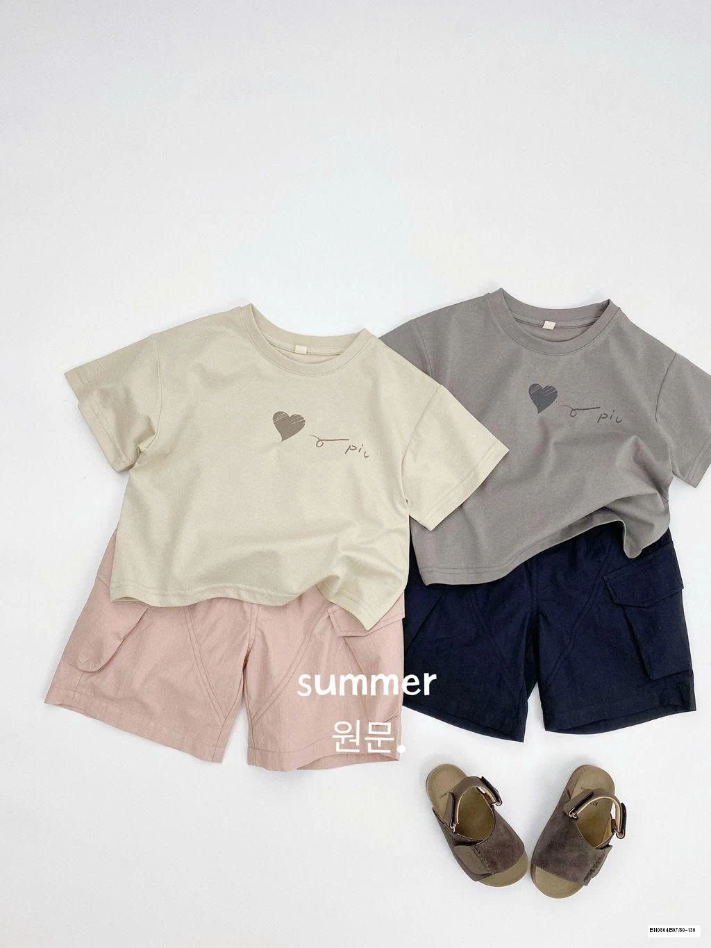 ÁO THUN TRƠN HÀN QUỐC HÌNH TRÁI TIM