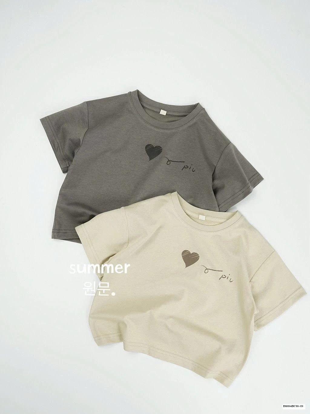 ÁO THUN TRƠN HÀN QUỐC HÌNH TRÁI TIM