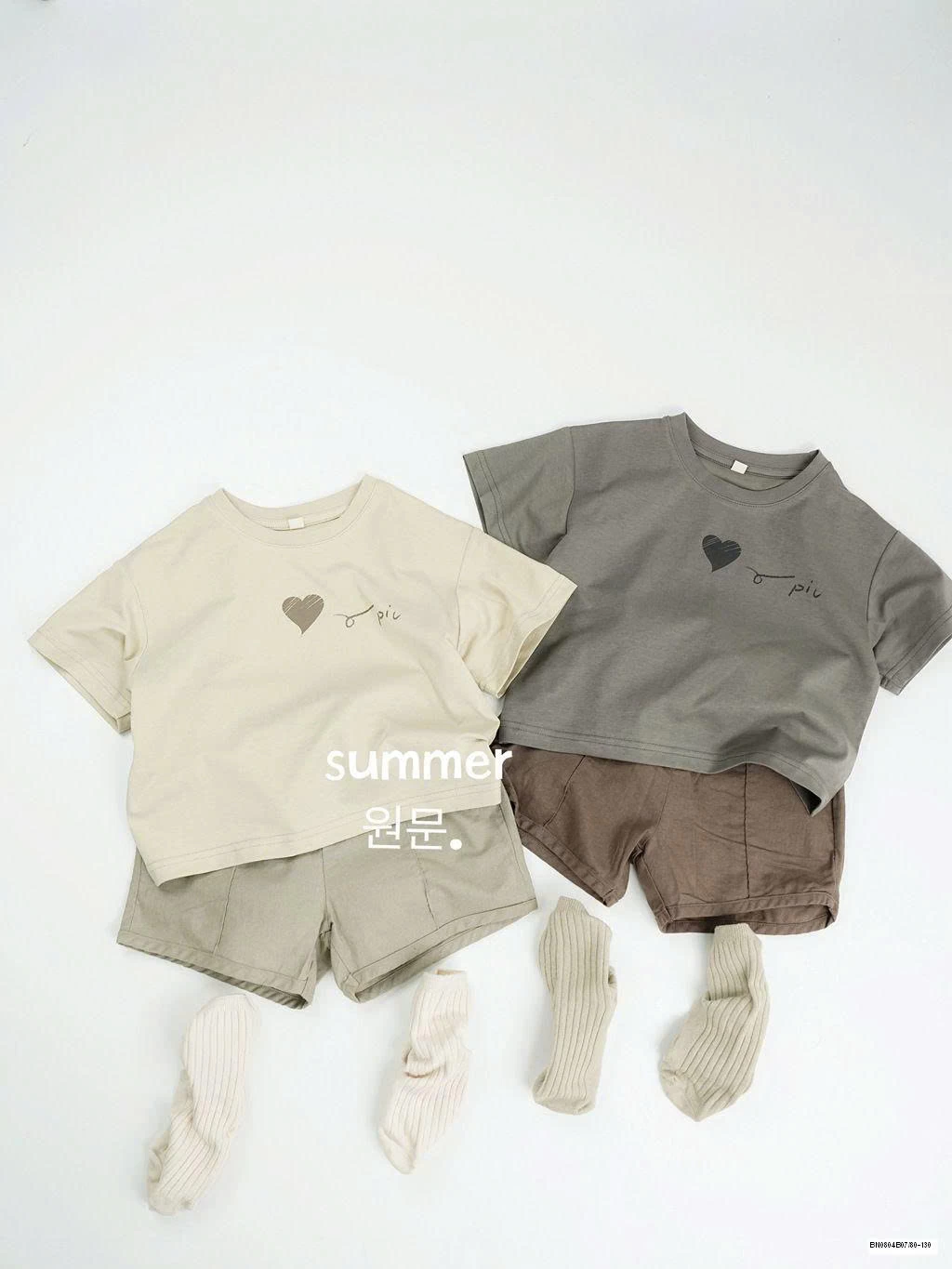 ÁO THUN TRƠN HÀN QUỐC HÌNH TRÁI TIM