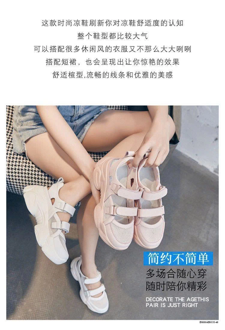 GIÀY THOÁNG KHÍ QUAI DÁN ĐẾ CAO