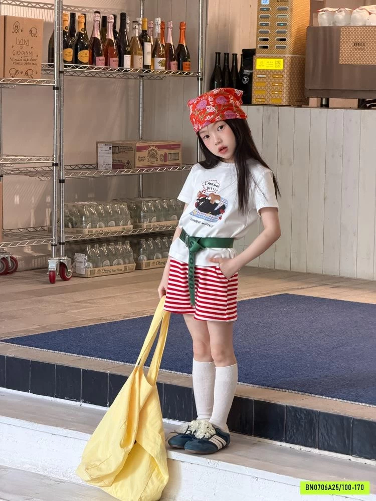 ÁO CÚN MIX SHORT KẺ ĐỎ AMBB