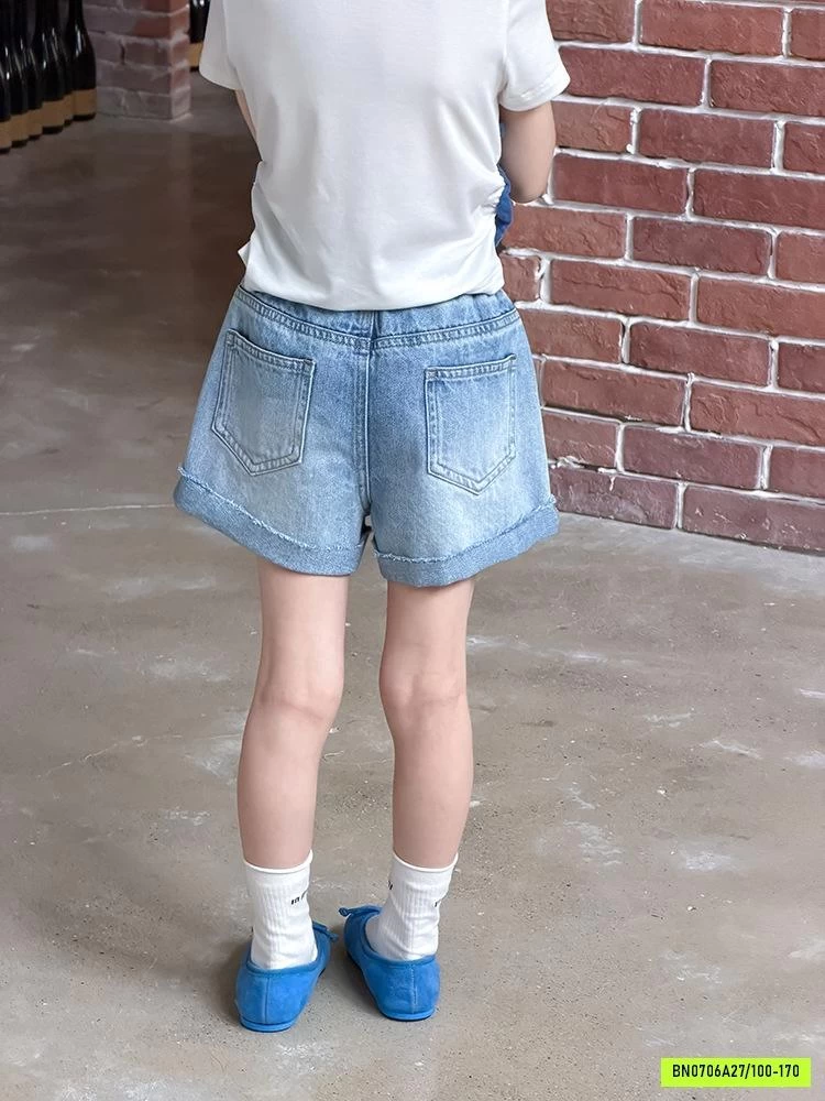 SHORT JEANS GẤP GẤU 26C067 AMBB