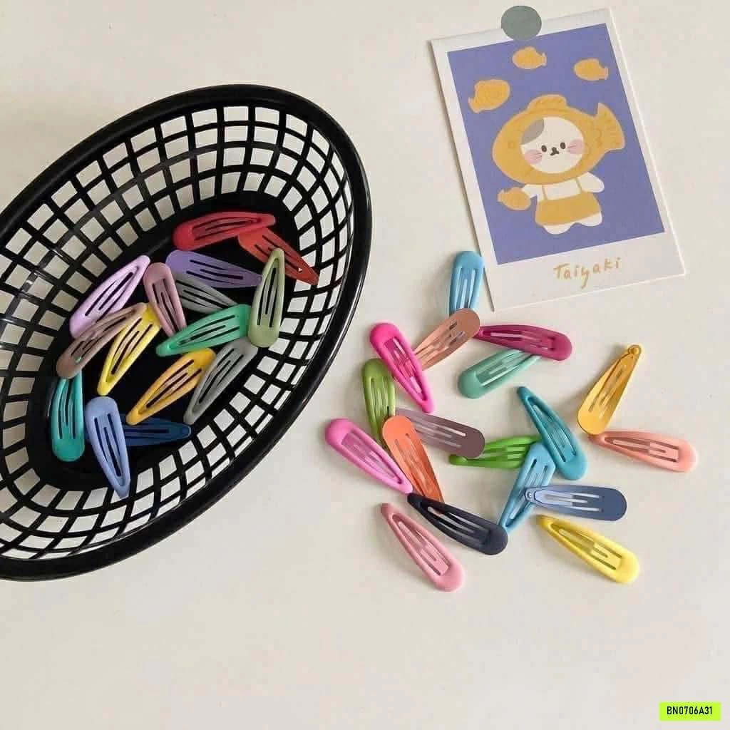 SET 100 CHIẾC KẸP TÓC SẮC MÀU