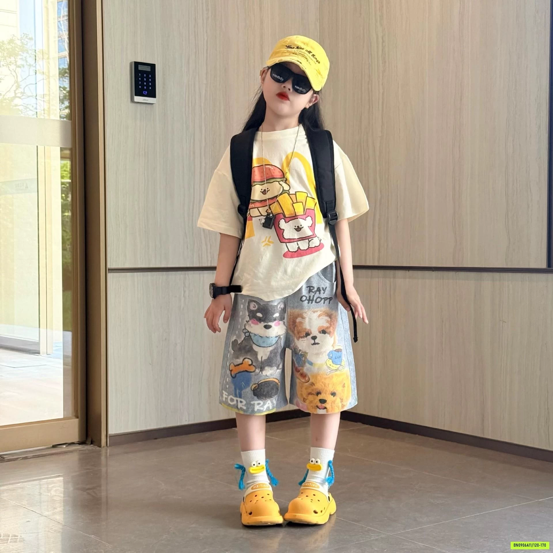 ÁO THUN CÚN MIX JEANS LỠ