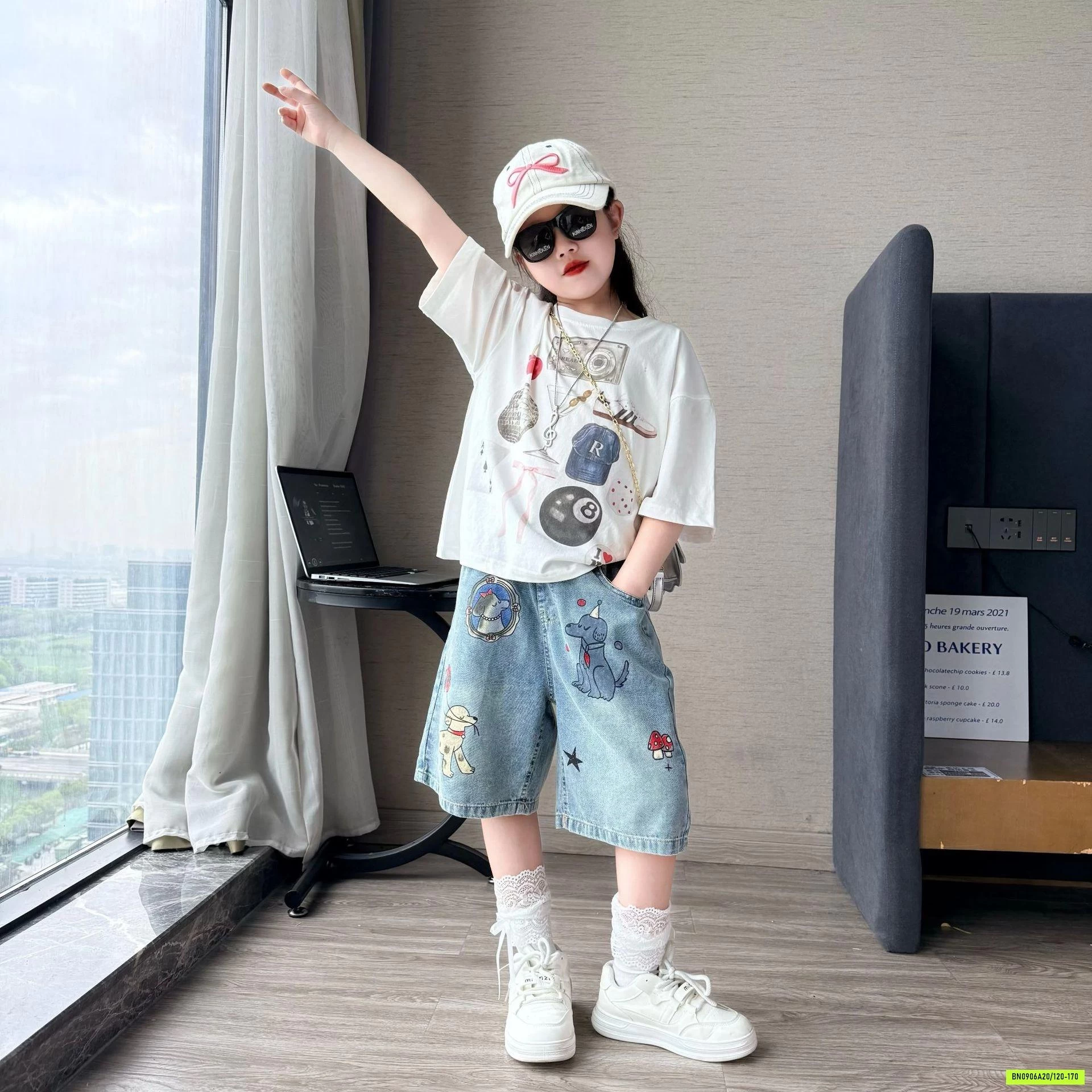 ÁO THUN MIX SHORT CÚN