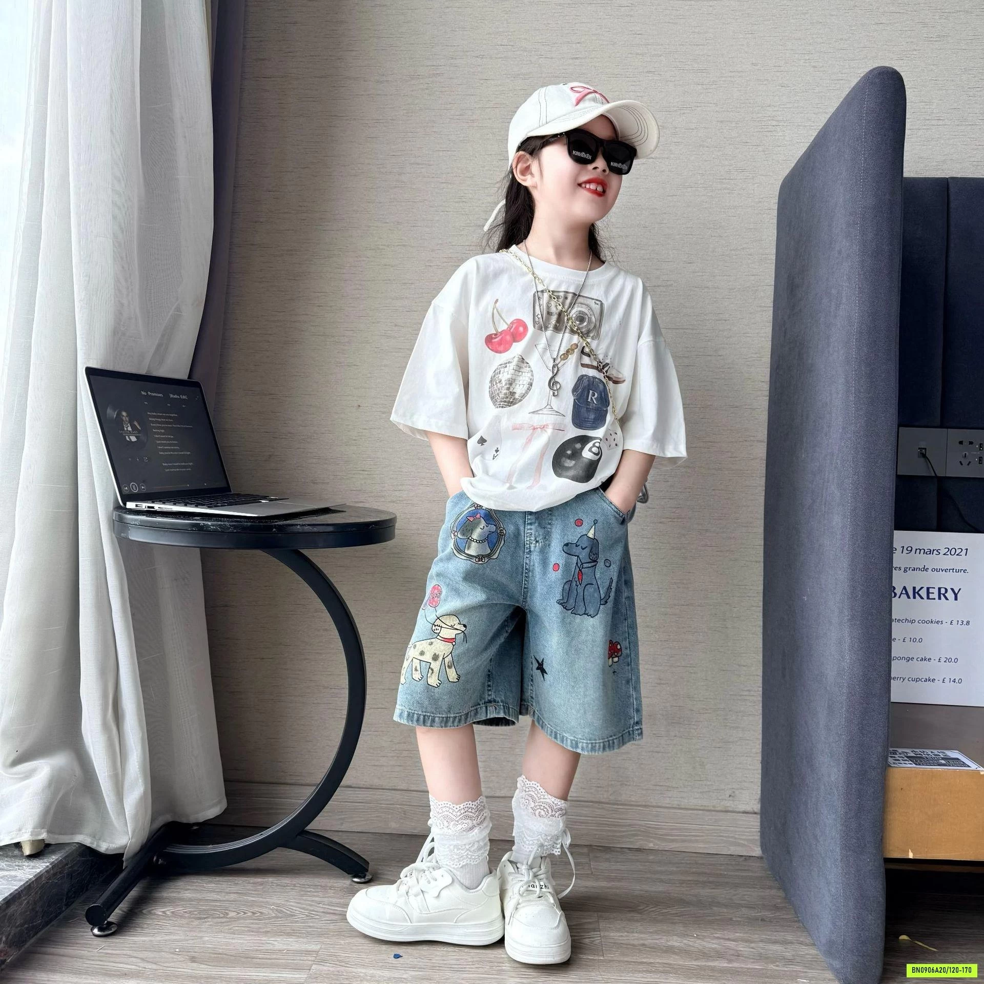 ÁO THUN MIX SHORT CÚN
