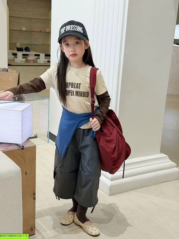 ÁO THUN TAY NỐI IN CHỮ 26E106 AMBB