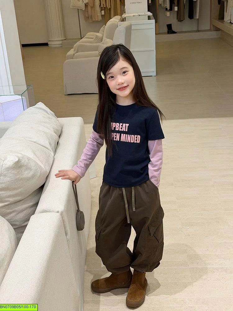 ÁO THUN TAY NỐI IN CHỮ 26E106 AMBB