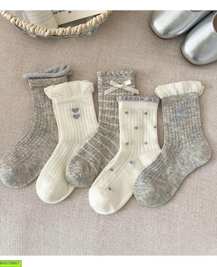 TẤT REN CỔ CAO BÉ GÁI – STYLE CÔNG CHÚA HÀN