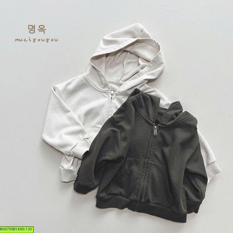 ÁO KHOÁC NỈ HOODIE 2 TÚI