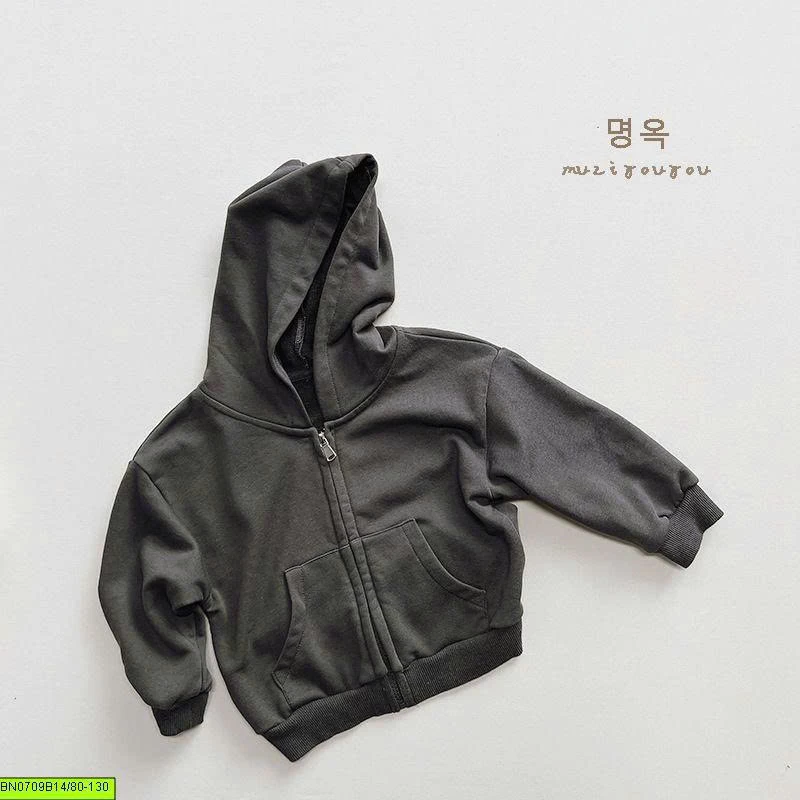 ÁO KHOÁC NỈ HOODIE 2 TÚI