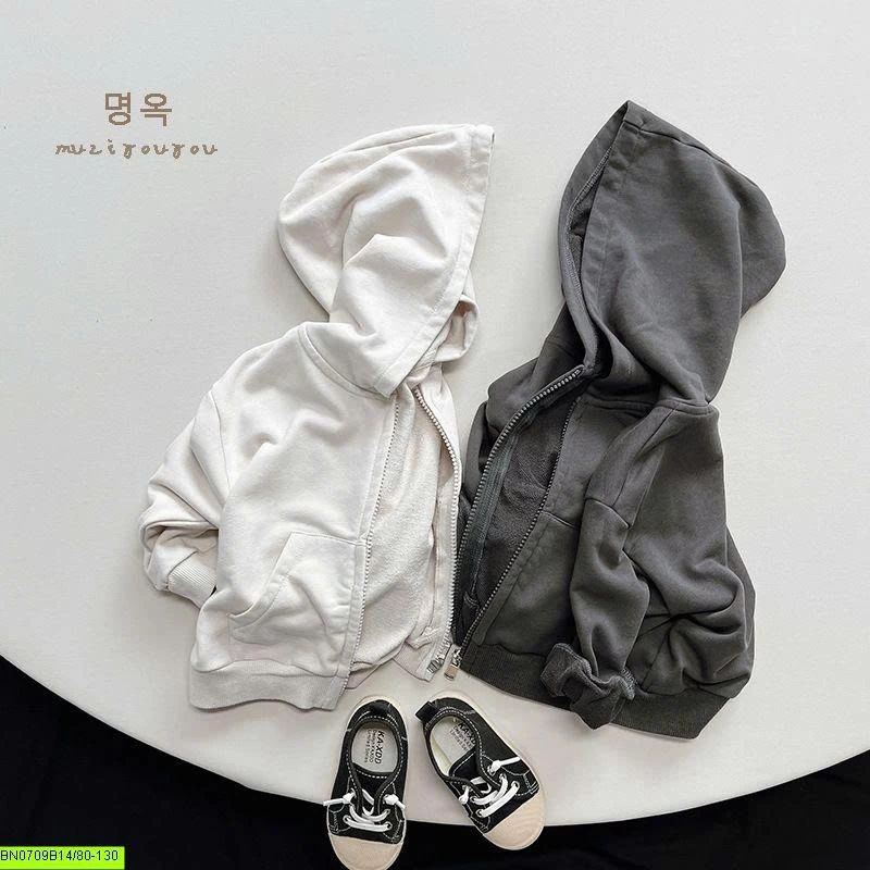 ÁO KHOÁC NỈ HOODIE 2 TÚI