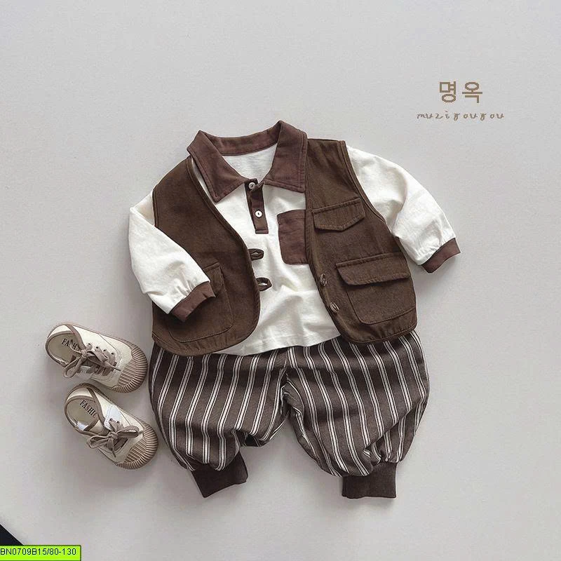ÁO POLO DÀI TAY PHỐI CỔ