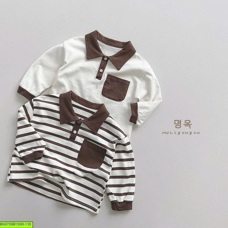 ÁO POLO DÀI TAY PHỐI CỔ