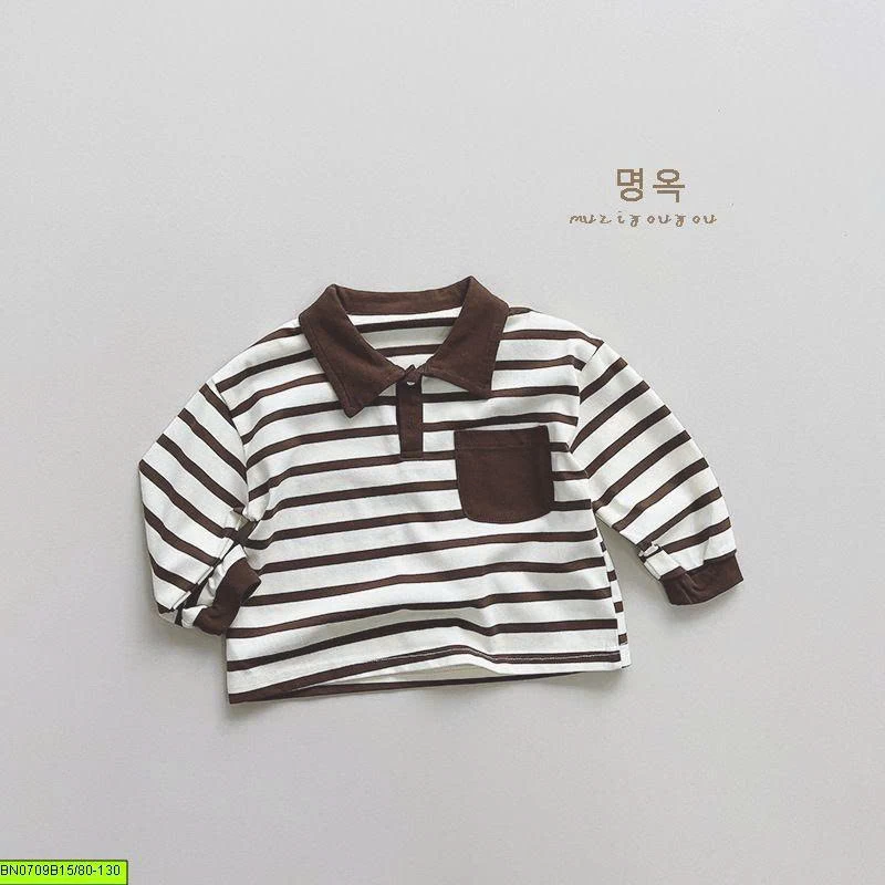 ÁO POLO DÀI TAY PHỐI CỔ