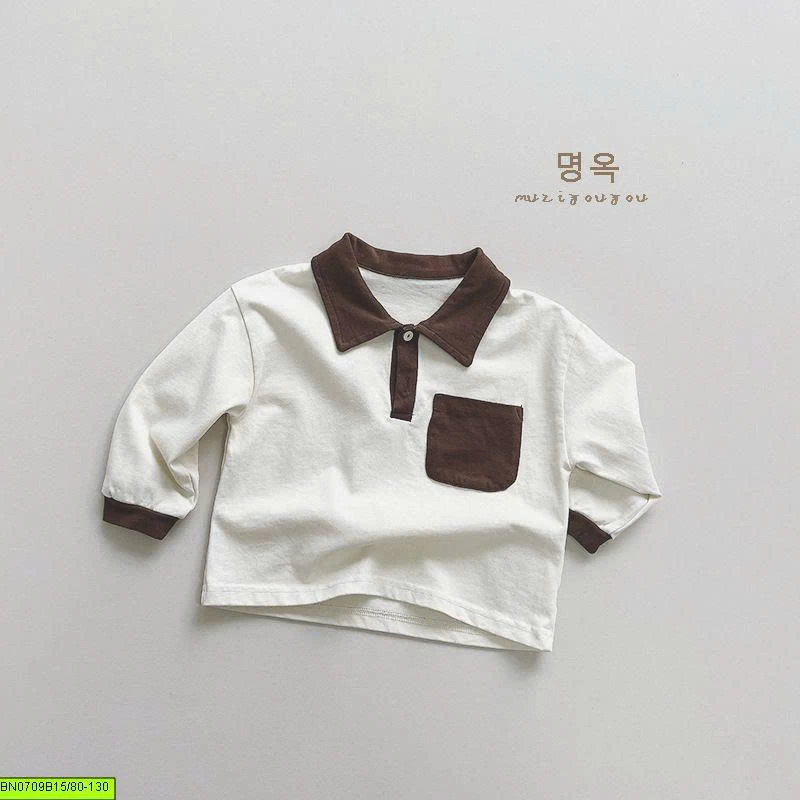 ÁO POLO DÀI TAY PHỐI CỔ