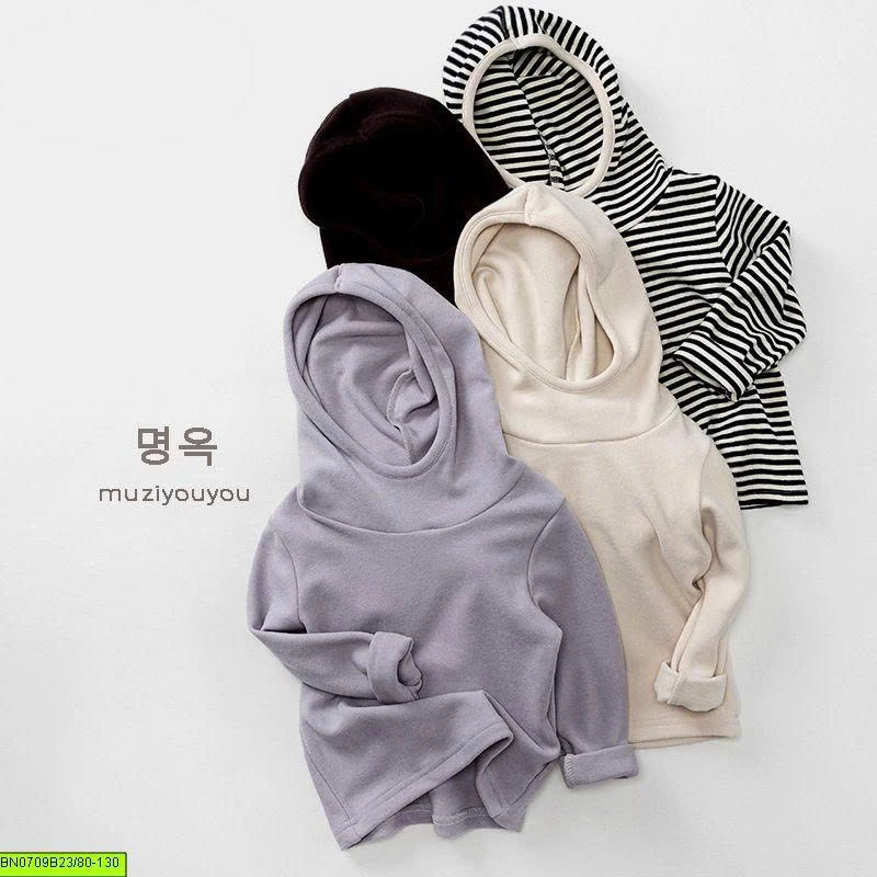 ÁO HOODIE NỈ BÔNG CÓ MŨ