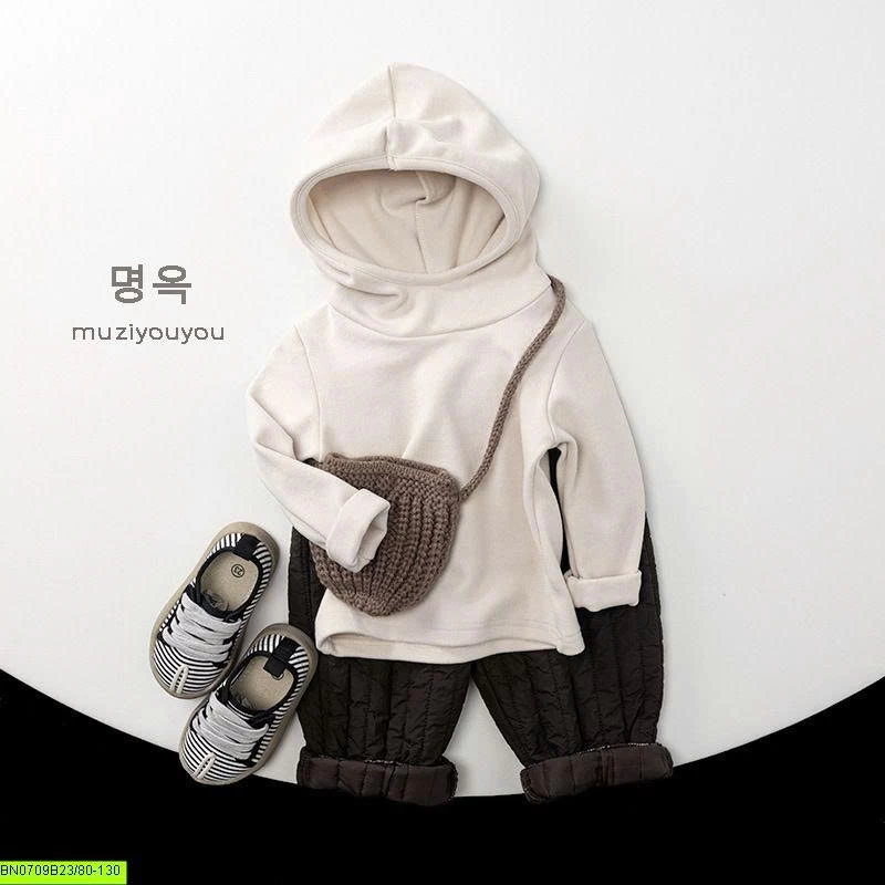 ÁO HOODIE NỈ BÔNG CÓ MŨ