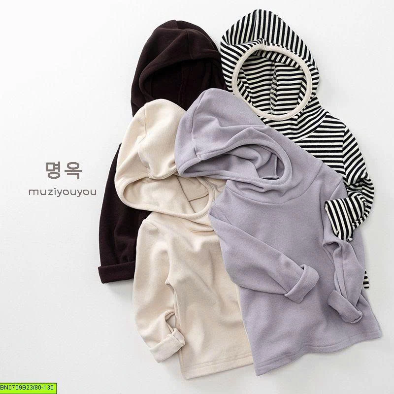 ÁO HOODIE NỈ BÔNG CÓ MŨ