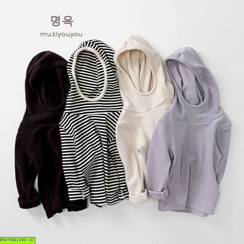ÁO HOODIE NỈ BÔNG CÓ MŨ
