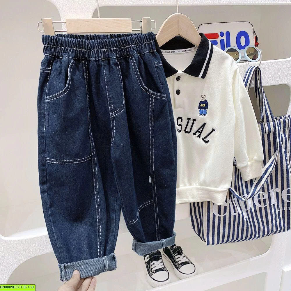 QUẦN JEAN BAGGY CHỈ NỔI KACADY