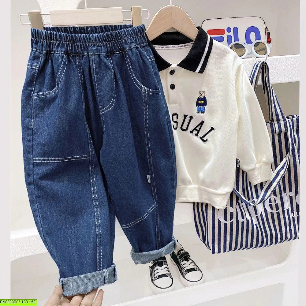 QUẦN JEAN BAGGY CHỈ NỔI KACADY